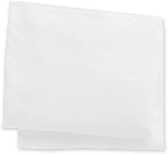 2 Pack Mothercare White Crib Bed Cotton Jersey Fitted Sheets 45 x 89cm