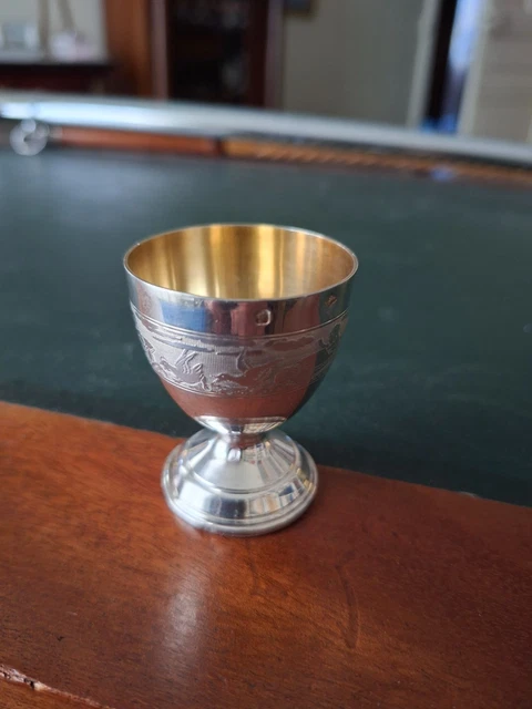 Louche argent massif Minerve monogramme ladle Napoléon III XIXème siècle