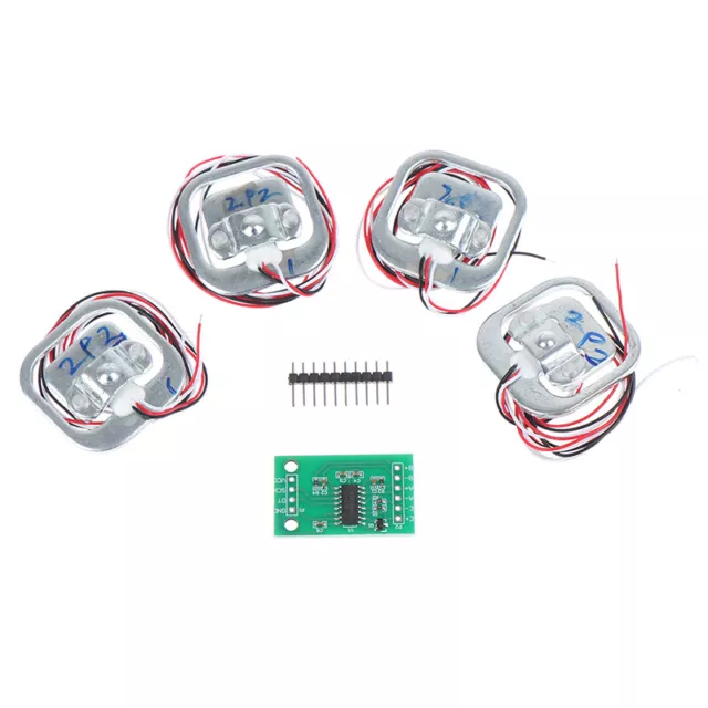4Pcs 50kg Human Scale Load Cell Weight Sensors+HX711 AD Module Weighing Sen.t2
