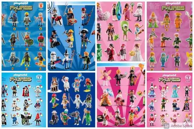 Playmobil Series 1 - 9 figurines ~ choisissez les figurines que vous voulez ~ Mise à jour janvier 2022