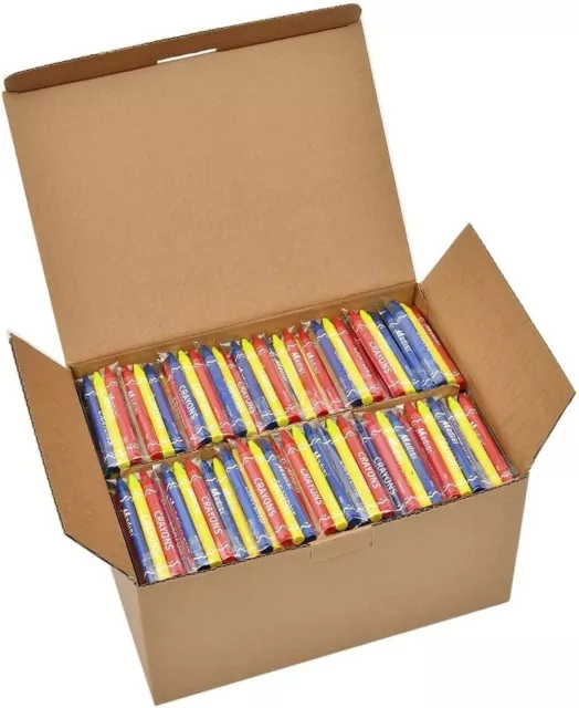 Bulk Crayons - 576 Crayons! Case Of 144 4-Packs, Premium Color Crayons –