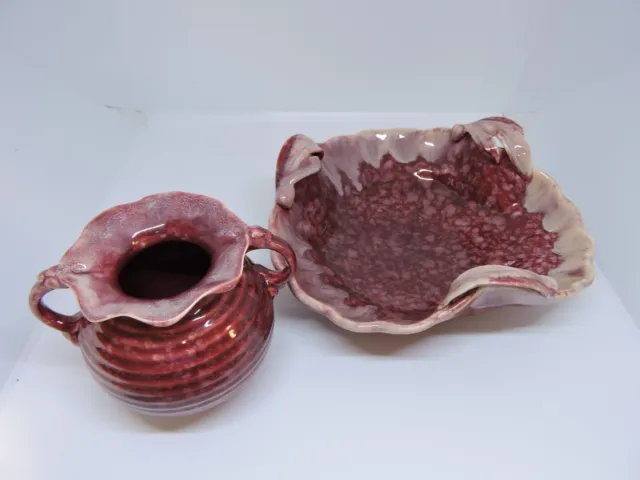 Fine and Rare Pair of Art Pottery Pieces by Ditmar Urbach Czechoslovakia