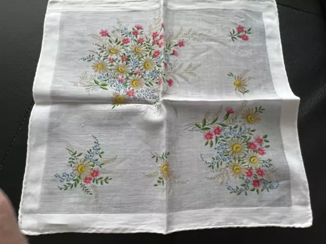 Taschentuch Vintage mit Blumen