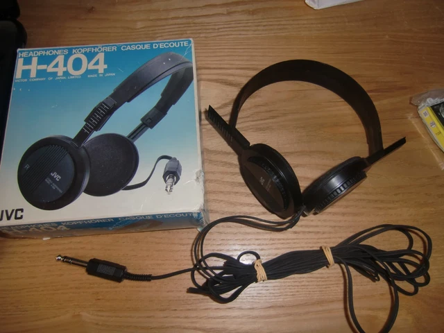 Vintage  JVC H-404 headphones in nice cosmetic condition