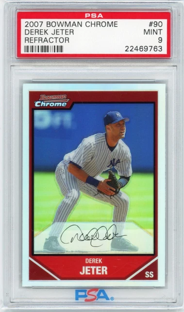 その他 DEREK JETER 1999 BOWMAN CHROME REFRACTOR 1999 Bowman Chrome Baseball #290 Derek Jeter PSA 9 | eBay