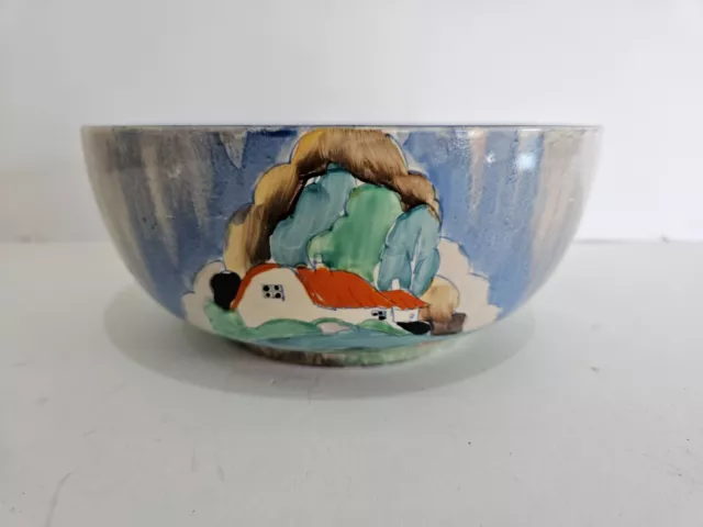 RARE Clarice Cliff Bizarre Newlyn Holborn shape fruit salad bowl Circa 1931