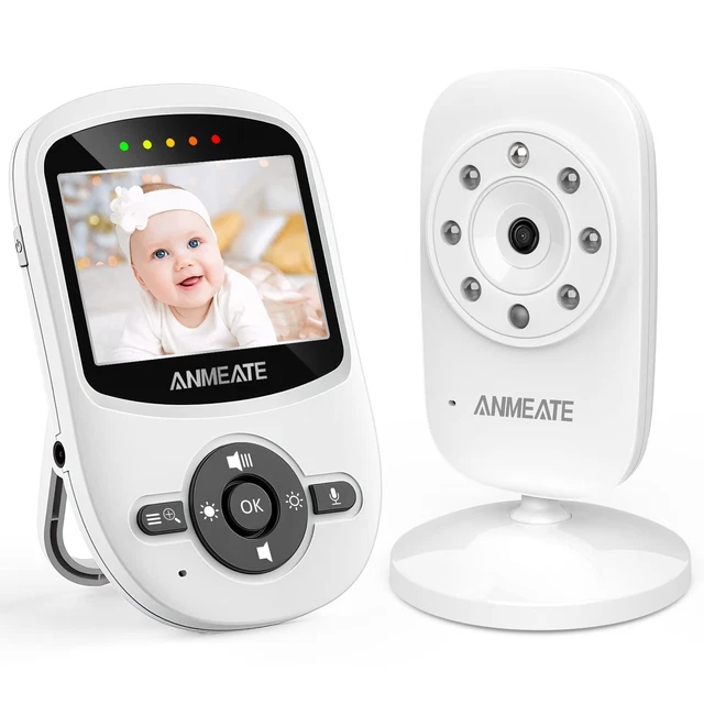 ANMEATE Video Baby Monitor with Digital Camera, Digital 2.4Ghz Wireless Video...