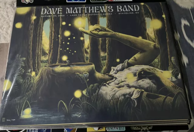 Dave Matthews Band Stateline NV Poster 8/30/22 Bailey Race DMB Stateline Nevada