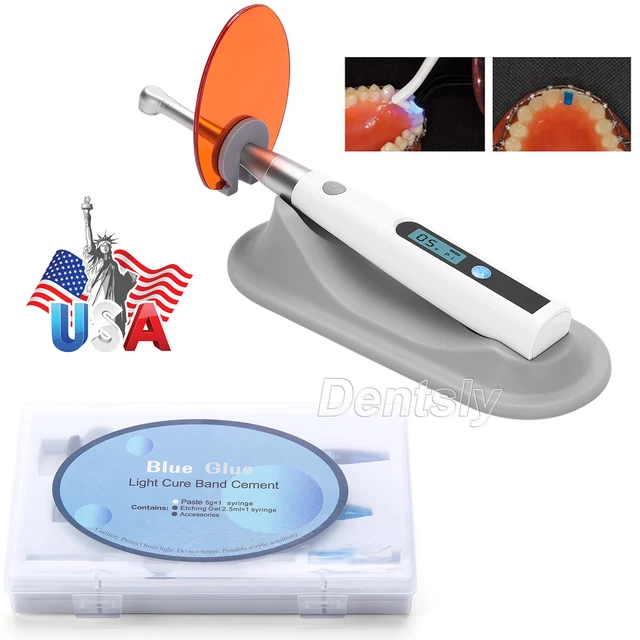 Lámpara de curado LED para resina dental 1S Cure /Orthodontic Adhesive Blue Glue