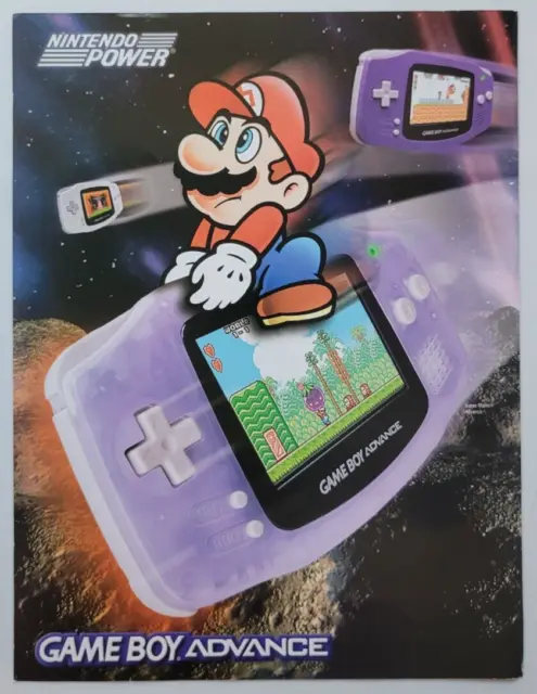 2002 Game Boy Advance Super Mario Bros Nintendo Power Ad 8x10.5"