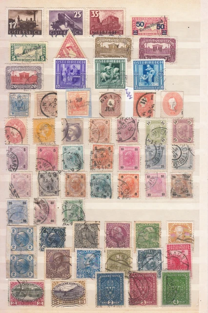 Österreich Kaiserreich / 1. Rep  verschiedene Auswahl   gest.