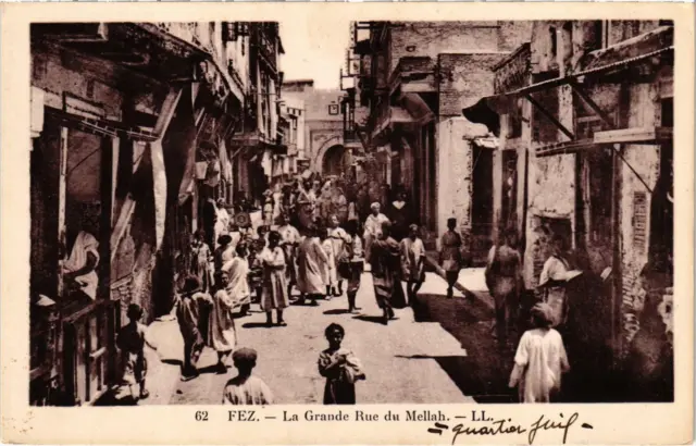 CPA AK MAROC FEZ - La Grande Rue du Mellah (93028)