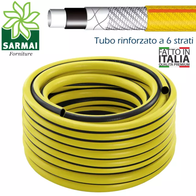 Tubo Pompa Irrigazione Per Giardino Da 1 1/2 5/8 3/4 6 Strati 15 25 50 Metri