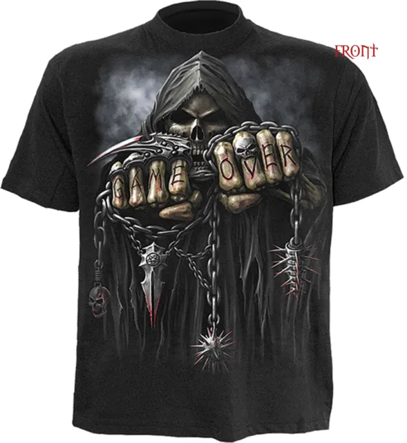 Spiral Direct Game Over T shirts,Top, Skull,Gothic,Biker