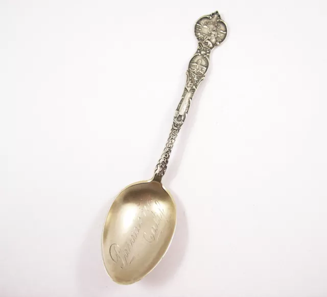 Pasadena, Cal Vintage Sterling Silver Souvenir Spoon, Joseph Mayer & Bros.