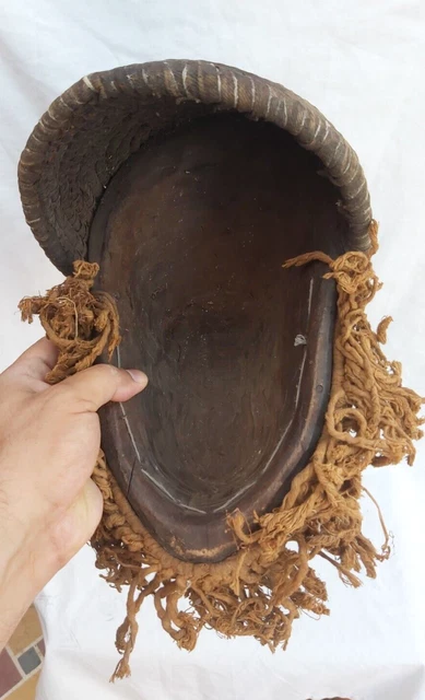 African Tribal Art Wooden Carved mask  Tubular Eyes Liberia African Art 11