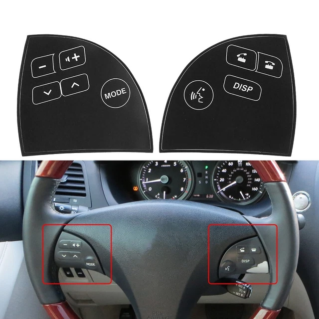 Adesivi riparazione decalcomanie nero opaco per LEXUS ES350 2007 2012