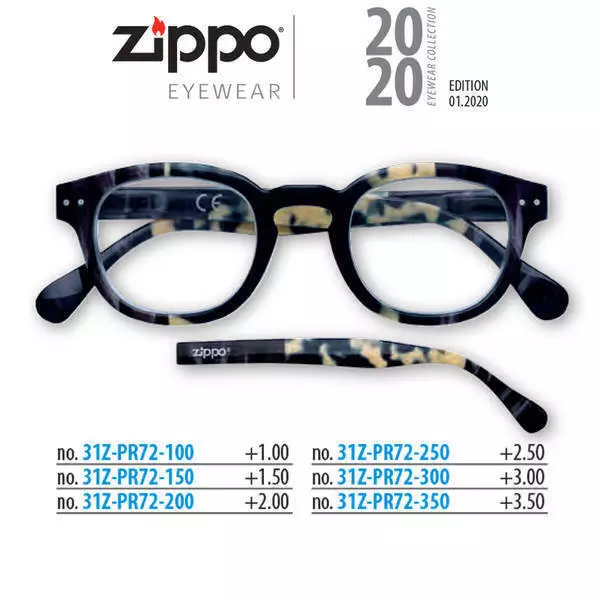 Zippo Occhiali Da Lettura Soft Touch color PR72 31z-Pr72-con custodia