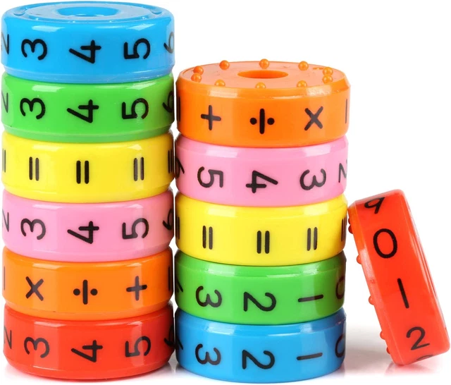 Kesote 2 Stück Lernspielzeug Mathematik Rechenrolle Einschulung Mathe Lernen Rec