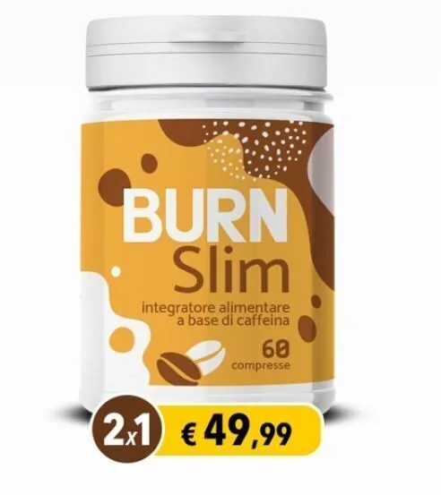 BURN SLIM 2X1 Integratore Alimentare dimagrante Brucia Grassi Forte 120 Caps