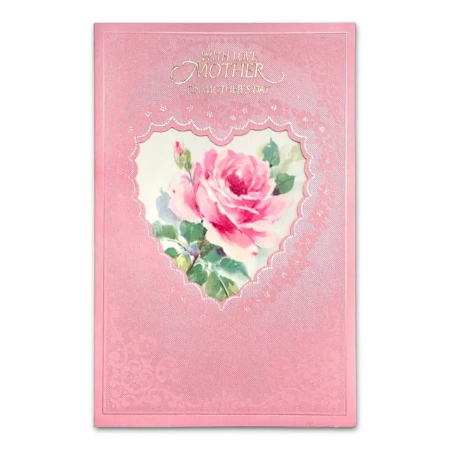 LARGE Vintage MOTHER'S DAY Card FOR MOTHER, Roses by American Greetings 1992 +✉