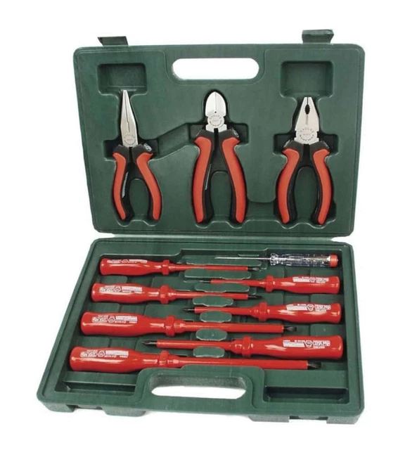 Brüder Mannesmann Set Cacciaviti e Pinze 11 pz VDE 11240