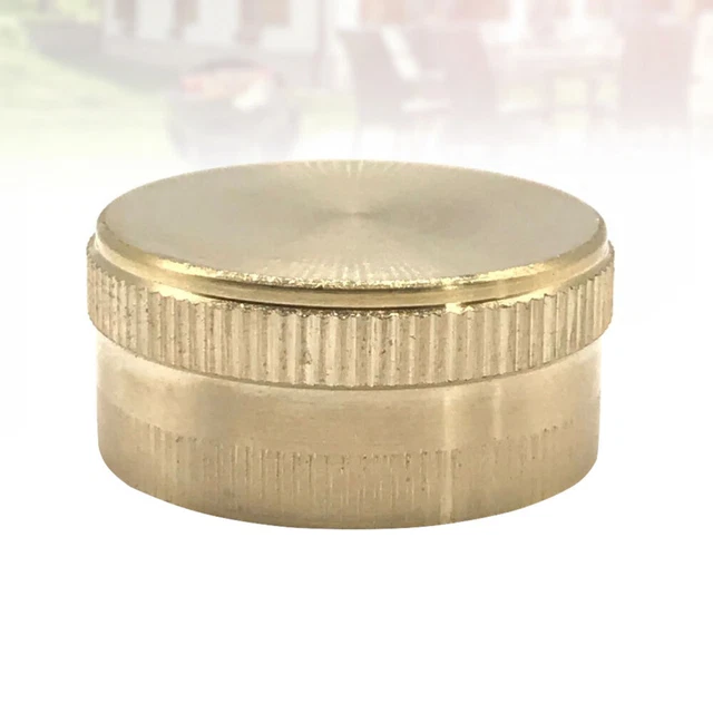 2 Pcs brass garden hose cap Spigot Cover Taps Female End Cap Receptacle Shut