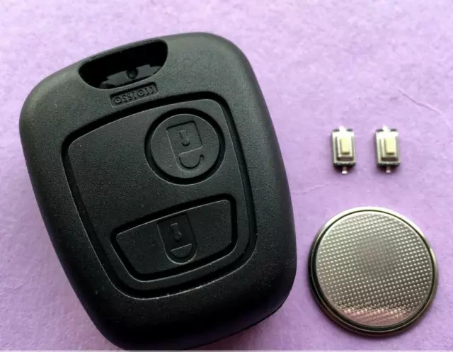 Fit Toyota AYGO 2 Button Remote Key Fob Case Shell Full Repair Refurbishment Kit