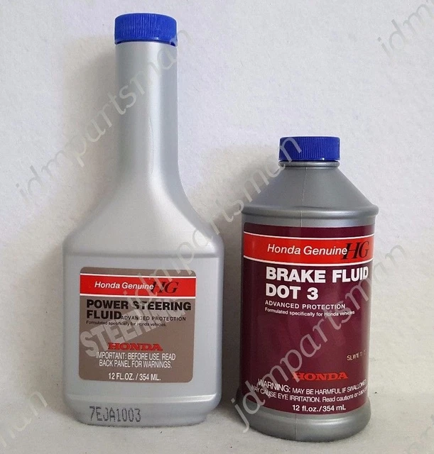 GENUINE FOR HONDA Power Steering Fluid & Dot 3 Brake Fluid 12 fl. oz