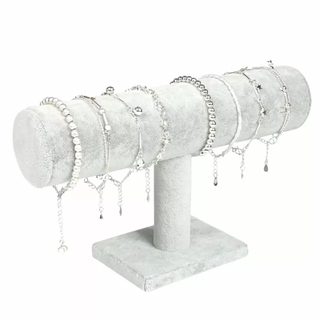 Bracelet Bangle Necklace Watch Display Stand Holder Jewelry Organizer T-Bar Rack