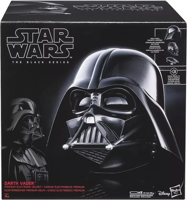 Fabrikneu! Hasbro Star Wars Darth Vader Helm The Black Series Replica E0328 MiB