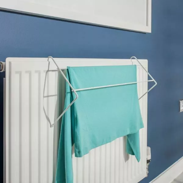 Over Radiator Airer Clothes Drying Rack Towel Holder Laundry Hanger 2 Bar Rail
