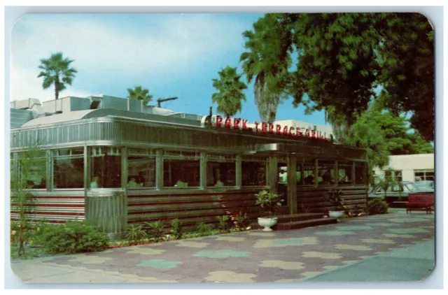 c1950's Part Terrace Grill Restaurant Clearwater Florida FL Vintage Postcard