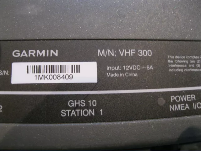 Garmin VHF 300 AIS Marine VHF Two-Way Radio Transceiver Unit Only 2