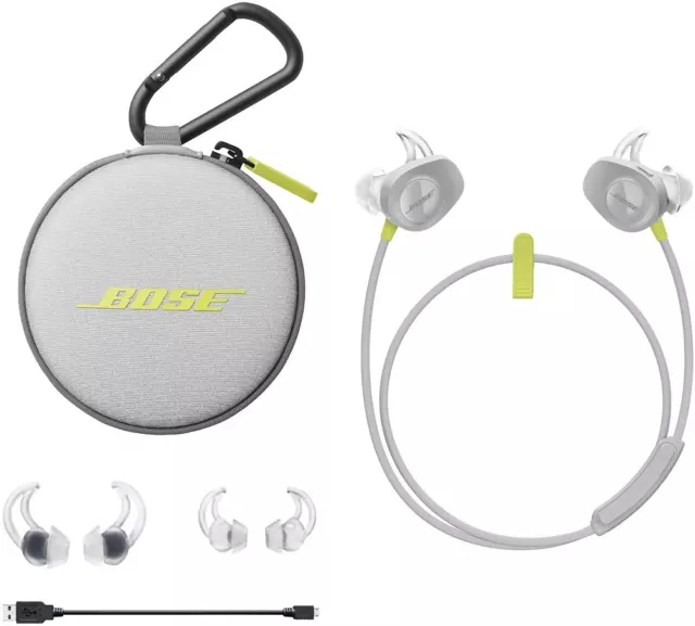 Bose Soundsport Wireless Bluetooth Écouteurs + Chargeur + Étui - Citron Jaune