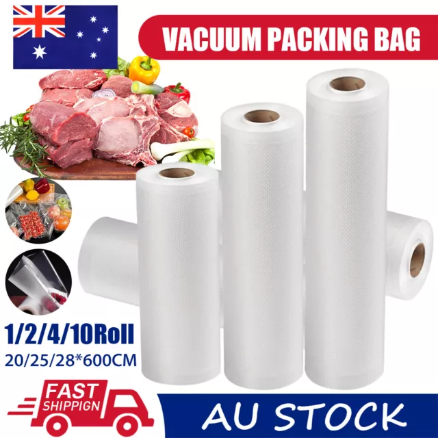 Food Vacuum Sealer Bags Rolls Vaccum Food Saver Storage Seal Bag Pack Embossed
