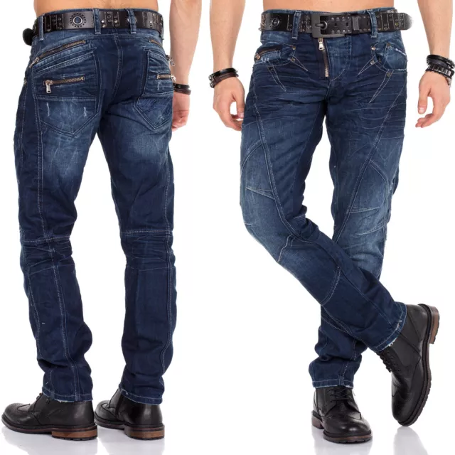 Cipo & Baxx Jeans Homme C-0768 Ajustement Régulier W36 L32