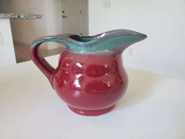 Royal Gouda Holland Red And Green Small Pitcher With Handle