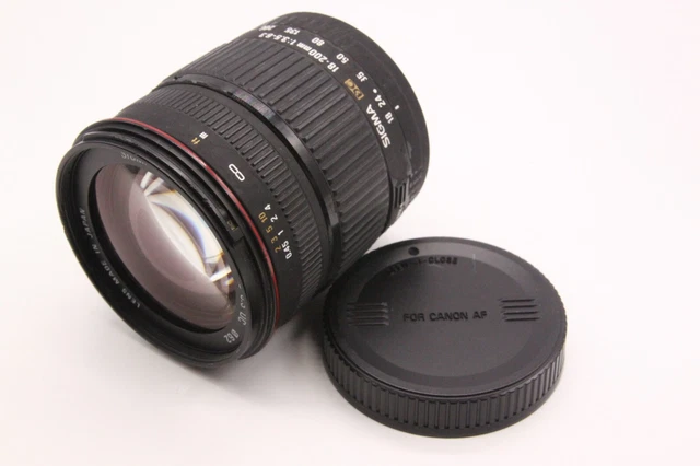 Lente Sigma AF 18-200 mm f/3,5-6,3 CC para montaje Canon EF-S de Japón L0459