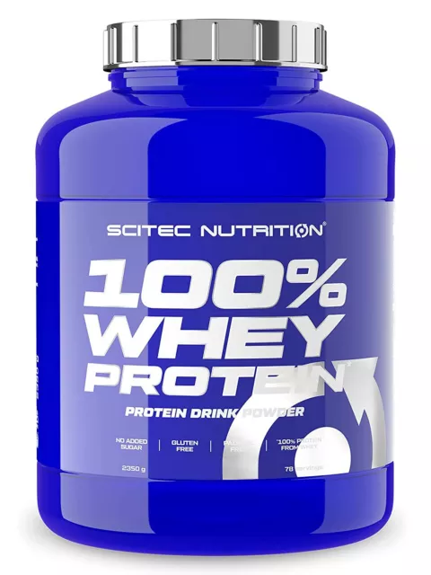 Scitec Nutrition 100% Whey Protein - 2350 g - Eiweiß BCAA Amino - NEUE CHARGE