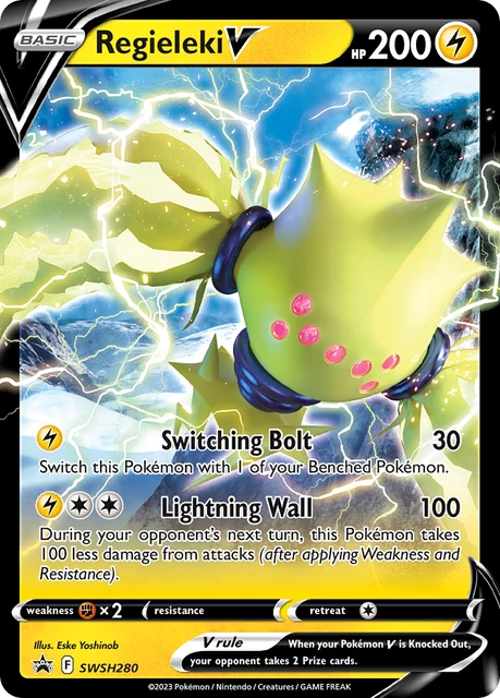 Pokemon TCG Promo Regieleki V SWSH280 (Not Jumbo)