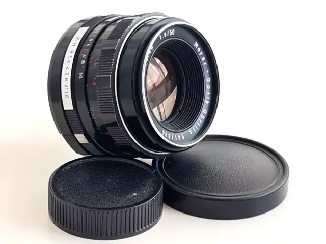 DESSERVIS! Meyer-Optik-Gorlitz Oreston 50 mm F/1.8, objectif GDR monture M42.