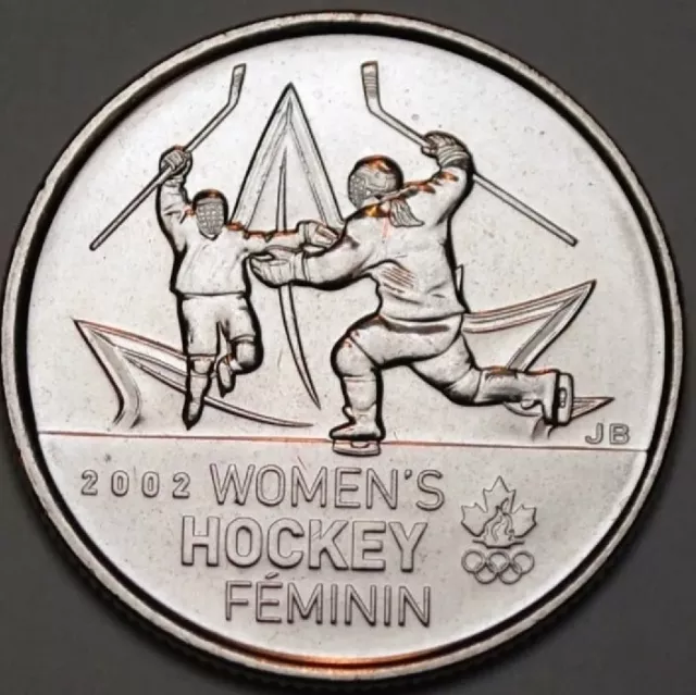 Women's Hockey 2009 Canada Twenty-five 25 cent Coin Queen Elizabeth Quarter