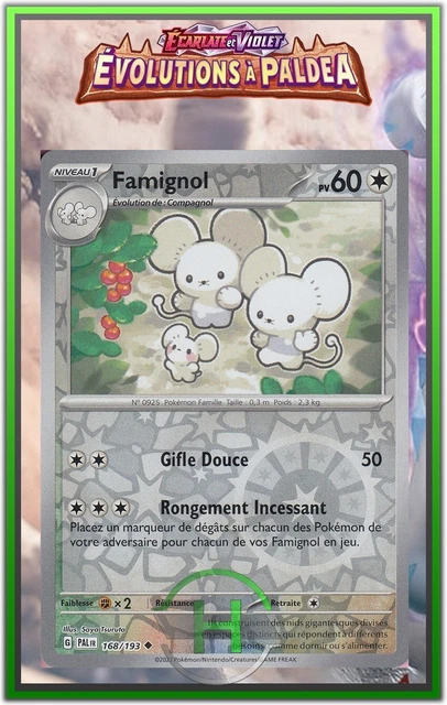 Famignol Reverse - EV2:Évolutions à Paldea - 168/193 - Carte Pokémon FR Neuve