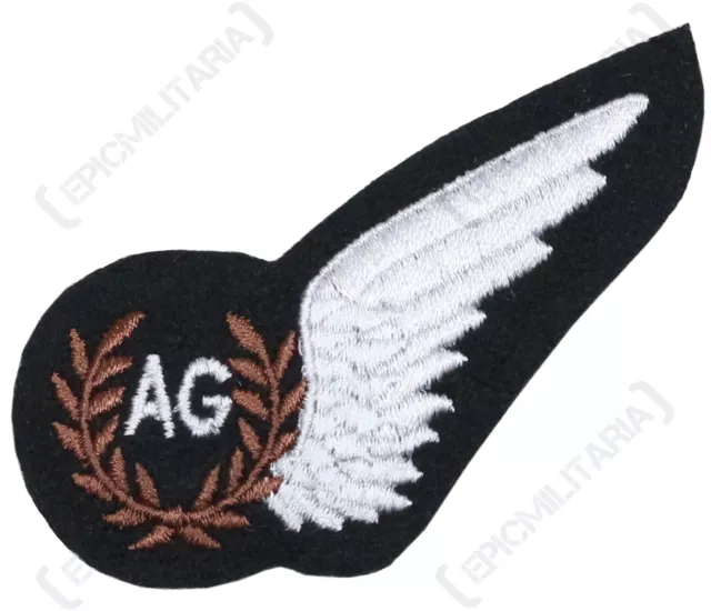 WW2 British RAF AIR GUNNERS WING Flying Badge - Uniform Patch Trade Brevet New