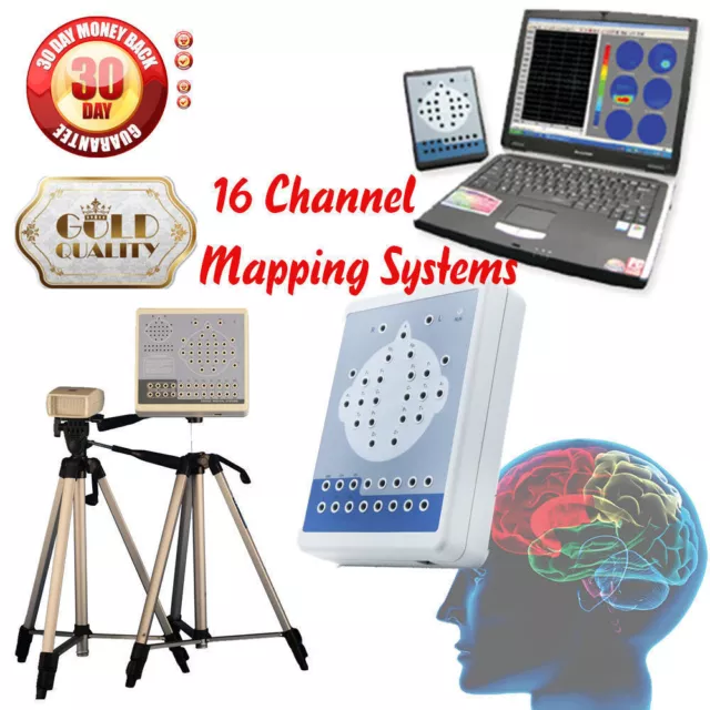 16-channel EEG KT88+CONTEC Digital Portable Machine,Mapping System 2 tripods+SW