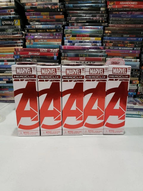 AGE OF ULTRON WAVE 1 SEALED BOOSTER PACK Marvel Heroclix New LOT OF 5 TOTAL 🇺🇸