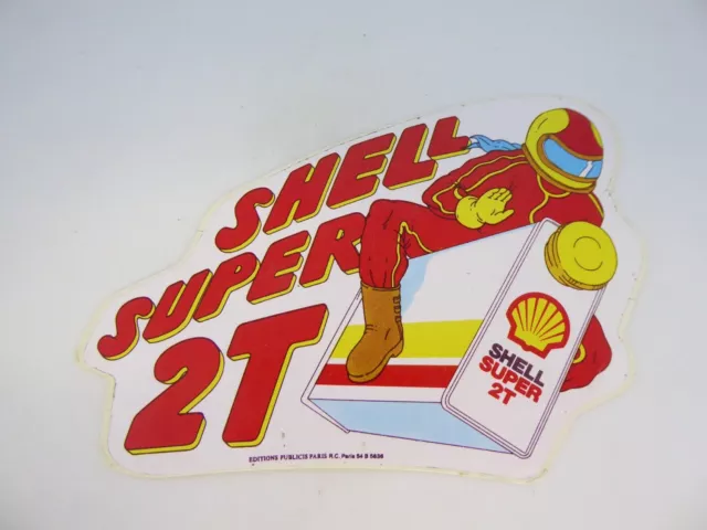 Autocollant / Sticker - Shell - Super 2 T - 2 Temps - Moto - Motorbike - Top