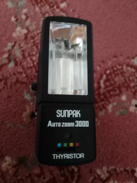 Sunpak Auto Zoom 3000 Thyristor Flash Untested