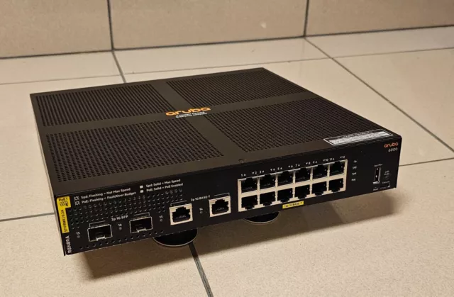 Switch Aruba 12 ports PoE gigabit serie 6000 R8N89A